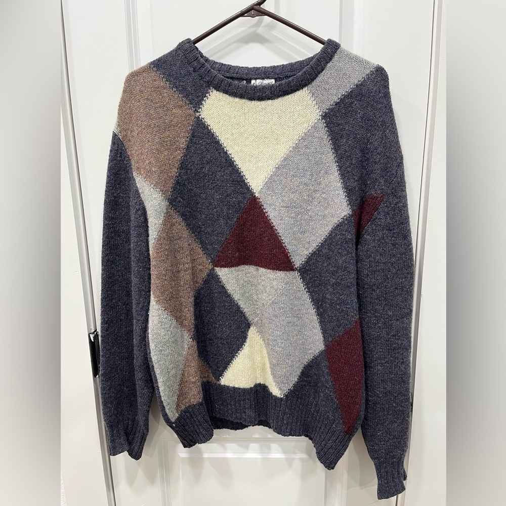 Maglificio Florence geometric pattern vintage‎ style pullover sweater